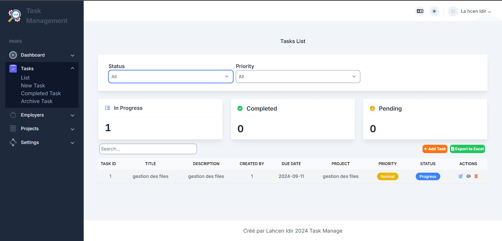 Task Management